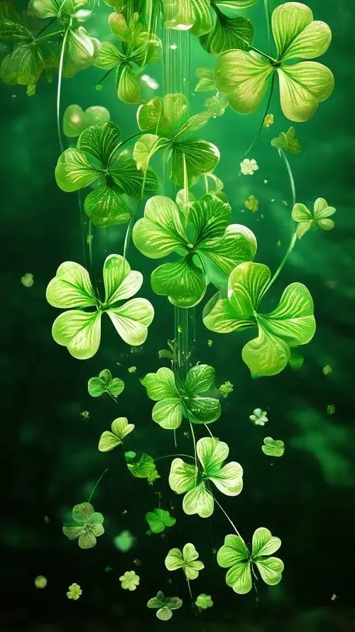 Nền giấy sáng tôn cỏ bốn lá