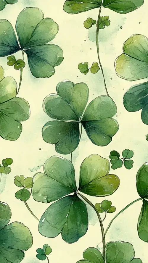 Hình nền cỏ bốn lá thiên nhiên tạo khởi đầu mới