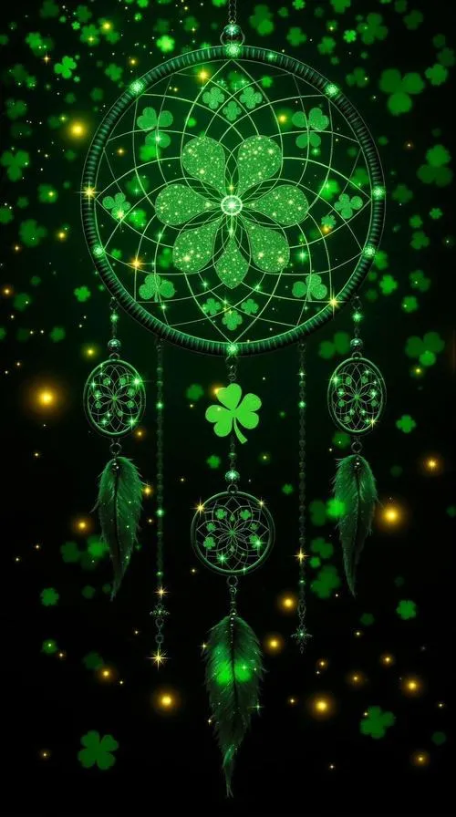 Cỏ bốn lá trải nền rộng mang năng lượng tích cực