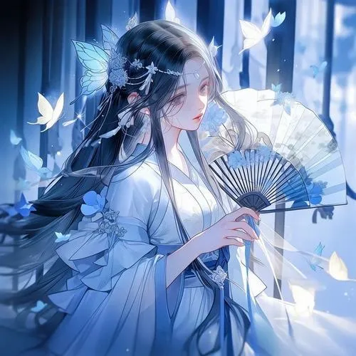 Hình mưa bụi như lớp màn mỏng phủ y phục truyền thống nhạt màu