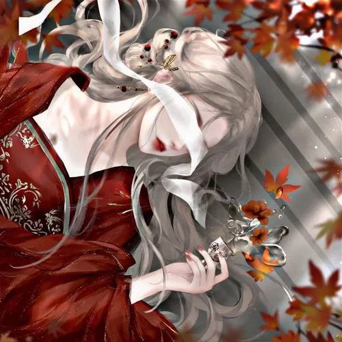 Thiếu nữ lặng nghe tiếng rơi của cơn mưa ngoài hiên nhà