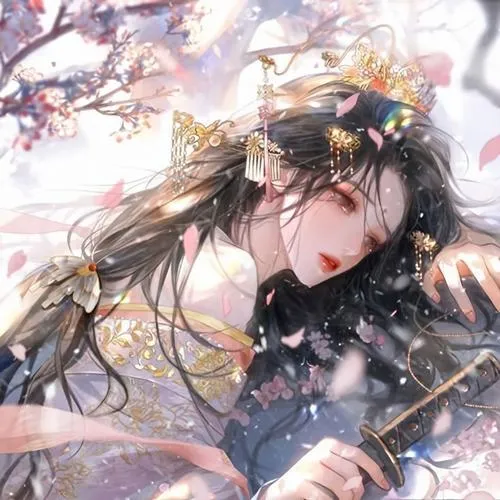 Thiếu nữ nhìn họa tiết áo nhẹ như mực loang mà hoài niệm