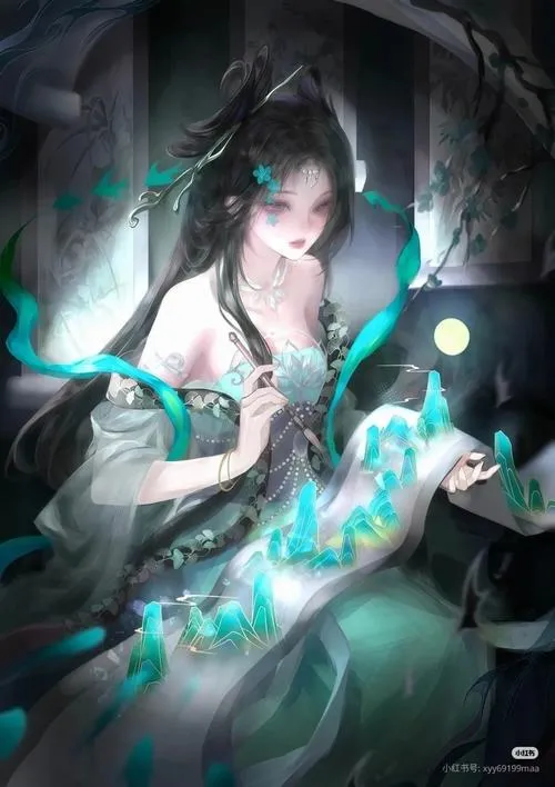 Thiếu nữ ở Tô Châu ôm thư tay giữa sắc độ lam tím