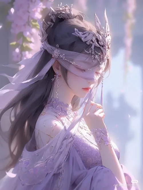 Cổ trang anime nữ buồn, trâm cài lệch và đôi mắt ướt nói thay mọi thứ