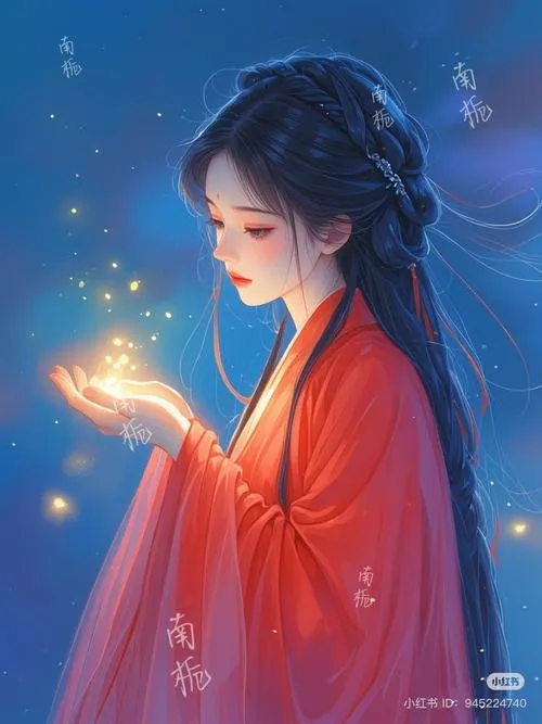 Cổ trang anime nữ buồn đứng nơi hiên vắng, đẹp dịu mà nhói tận bên trong