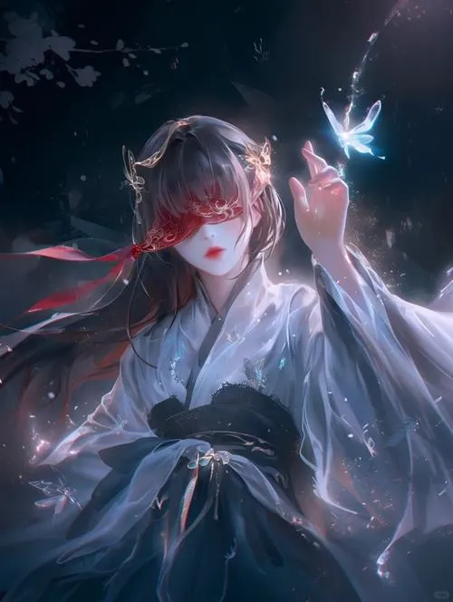 Cổ trang anime nữ buồn dưới mưa bụi, dáng nhỏ thôi mà kéo theo cả hồi ức