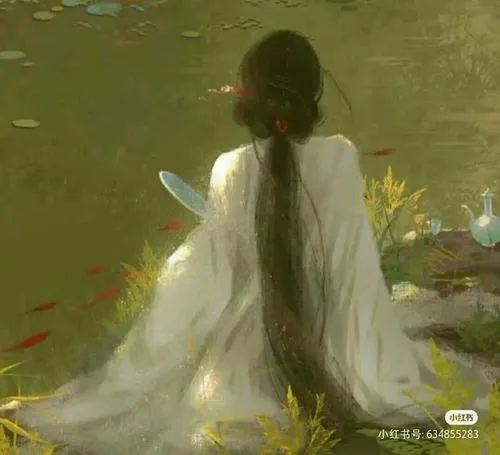 Cổ trang anime nữ buồn, chỉ một ánh trăng cũng đủ làm lòng chùng xuống