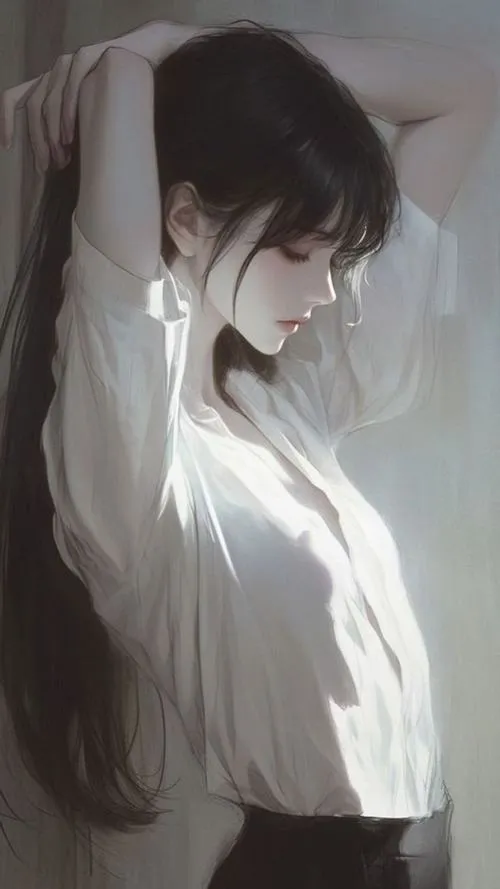 Bộ ảnh gái xinh anime với ánh mắt long lanh khiến anh em khó rời mắt