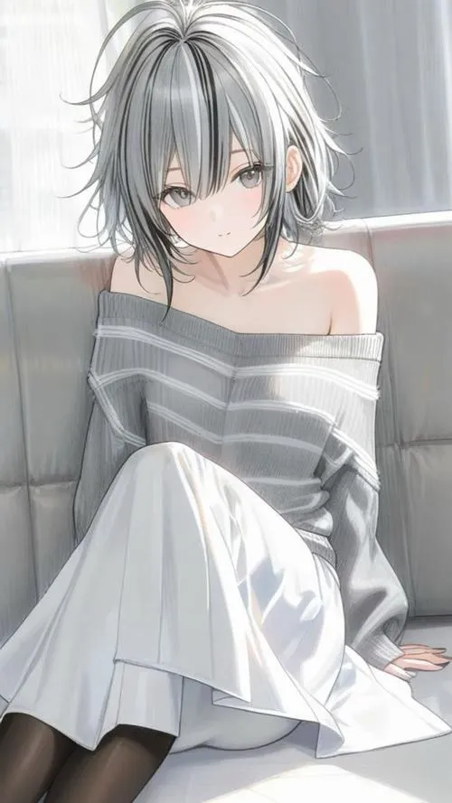 Gái anime dễ thương hòa cùng màu sắc pastel đầy cảm xúc