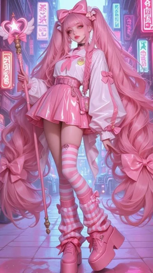 Fanart nhân vật khoe thần thái ngầu giữa đêm neon