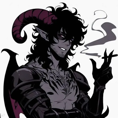 Nam anime với nụ cười nửa miệng, lạnh vừa đủ để người ta tò mò