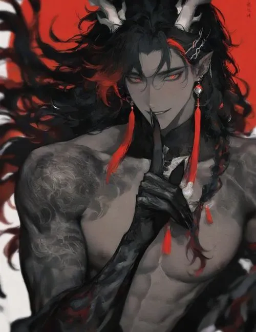 Ảnh anime nam ngầu lạnh lùng ác quỷ hợp làm hình nền, avatar, cover tông tối