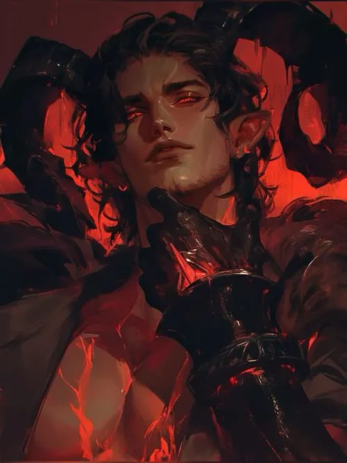 Ảnh anime nam ác quỷ lạnh lùng, tóc bạch kim, nụ cười nhạt đầy nguy hiểm