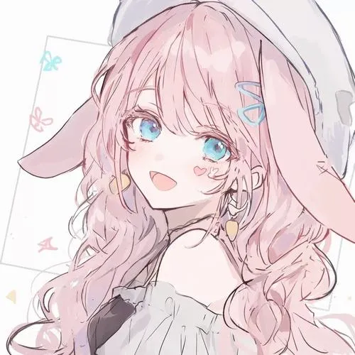 Hình anime công chúa với váy xòe và nơ tóc