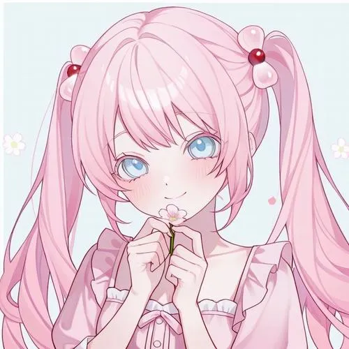 Nhân vật nữ anime thể hiện cảm xúc dễ thương qua ánh nhìn