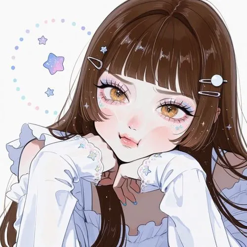 Anime nữ cute kiểu chibi ngọt lịm, dùng làm hình nền là mood lên hẳn