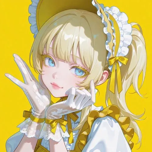 Ảnh chibi nữ với ánh mắt long lanh cực kỳ đáng yêu