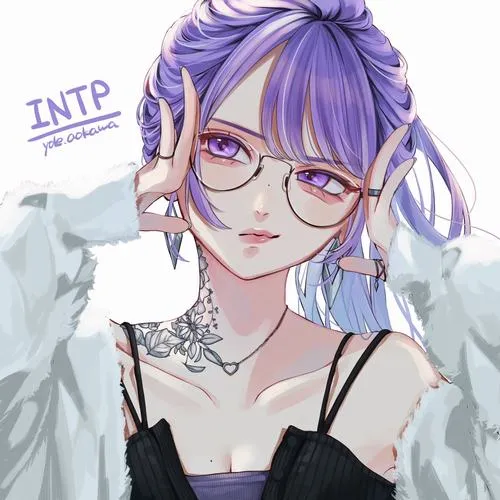 Top 50 Ảnh Anime Nữ Màu Tím cute từ tím khói đến tím neon siêu đẹp