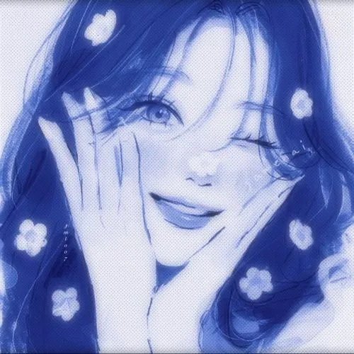 Ảnh anime pastel dịu hơn nhưng thiếu chiều sâu xanh dương