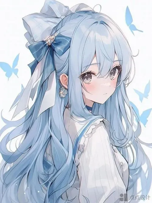 Ảnh anime nữ xanh lạnh tạo không khí đêm nhẹ và sâu