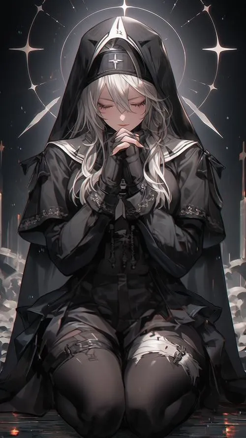 Một bộ ảnh anime nữ ác quỷ, nơi sắc đỏ và bóng tối tranh nhau nổi bật