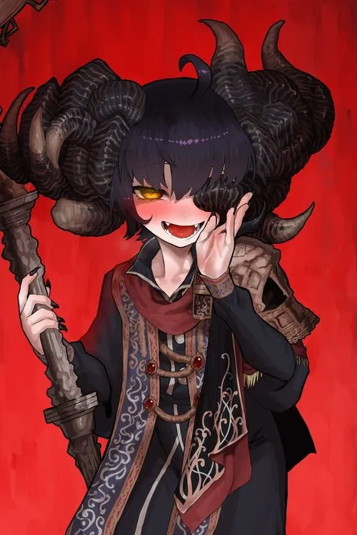 Bóng tối bao trùm làm nổi nhân vật nữ anime hắc ám