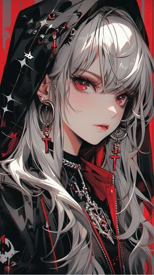 Ma cà rồng và nữ quỷ anime chung sắc đỏ rực nguy hiểm