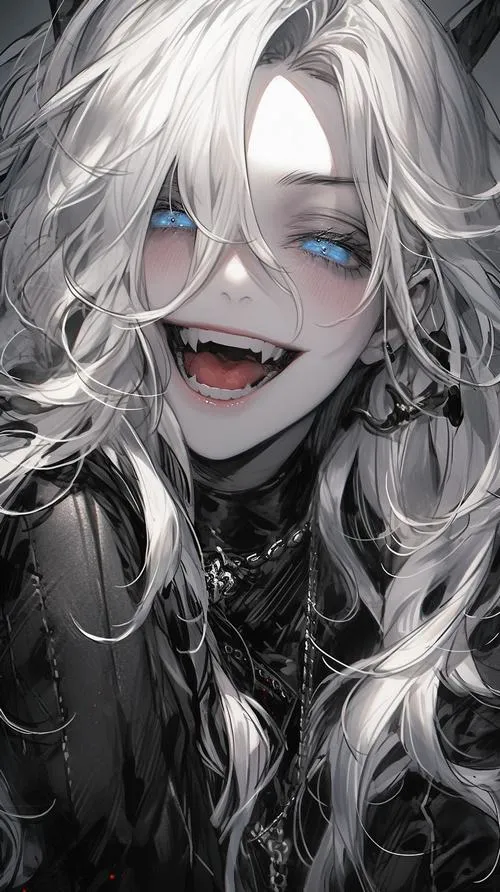 Hình cô gái anime lạnh lùng bước ra từ vết nứt bóng tối quyền lực