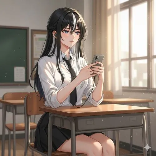 75 Hình Ảnh Anime Nữ Học Sinh Cute dễ thương đồng phục gọn gàng đôi mắt long lanh