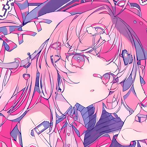 BST 55 Ảnh Anime Nữ Tóc Hồng Cute bồng bềnh trong gió cực thương nhớ