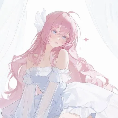 Tóc hồng làm nổi bật vẻ đáng yêu của Nhân vật nữ anime rất tự nhiên