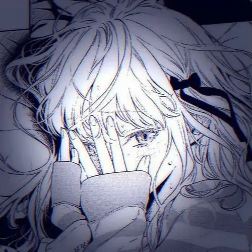 Anime nữ trắng đen buồn giống một trang nhật ký cũ nơi cảm xúc được giữ lại rất khẽ