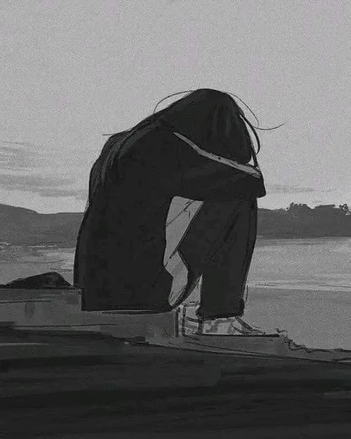 Avatar anime buồn khóc trắng đen, nhìn một lần là thấy nỗi đau chạm giới hạn