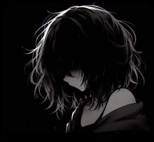 Ảnh avatar ngầu đường viền mực sắc kèm nhiễu hạt mịn