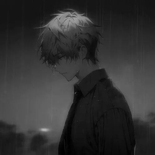 Nửa mặt chìm trong bóng khiến tuyệt vọng bật lên từ mắt