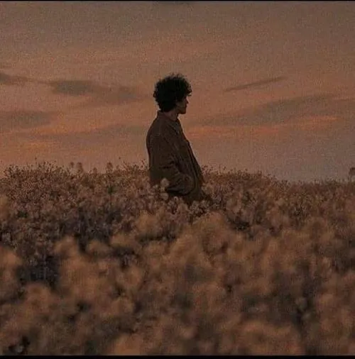 Ảnh avatar buồn anime giữa bầu trời xám và mưa đêm