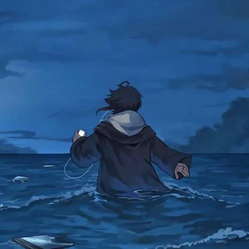 Ảnh đại diện anime thể hiện cô quạnh và thất vọng