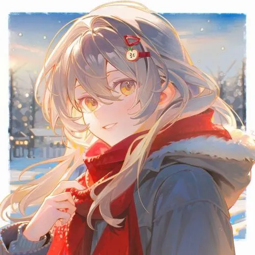 Avatar dễ thương thể hiện tóc dài và phụ kiện nơ xinh