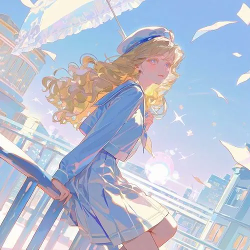 Hình đại diện anime cute nổi bật khuôn mặt chibi và má hồng đáng yêu