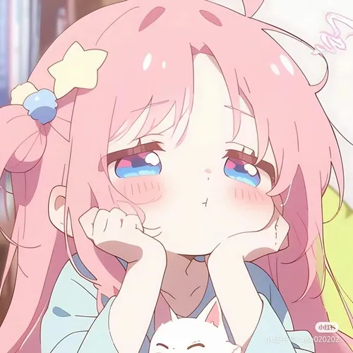 Đổi gió ảnh profile với avatar anime màu hồng nữ cute