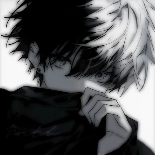 Avatar anime mờ nam nhấn ánh mắt lạnh và chiều sâu cảm xúc