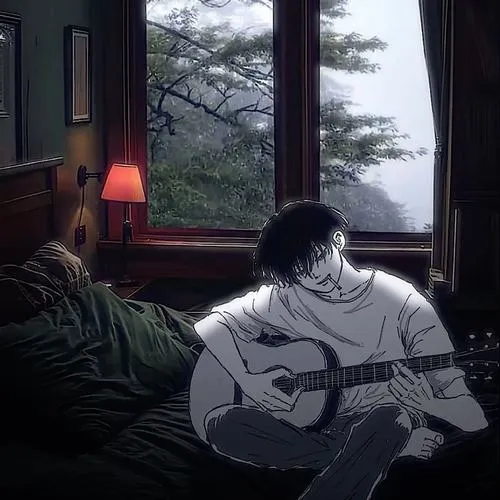 Tác phẩm nghệ thuật số dùng tông màu lạnh dẫn dắt nỗi buồn