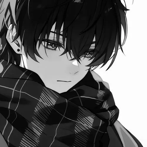 Hình profile cậu con trai gương mặt nghiêng buồn lặng