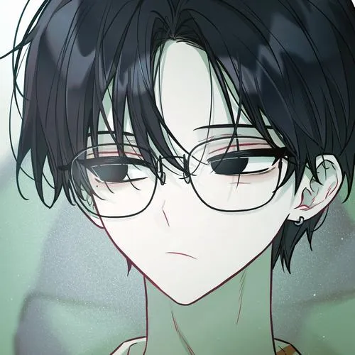 Avatar anime nam cute với biểu cảm ngại ngùng