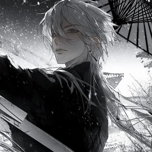 Ảnh avatar nhân vật nam phong cách lạnh lùng với ánh mắt sắc