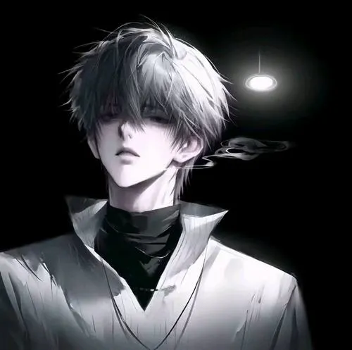 Minh họa nhân vật nam trong hậu cảnh mờ ảo trầm lắng