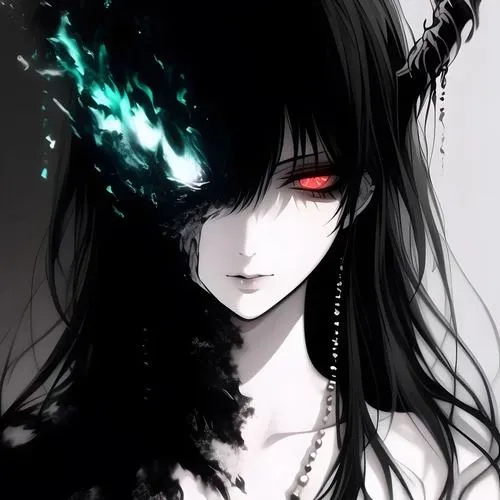 Ảnh đại diện anime lạnh lùng nhấn gương mặt không cảm xúc sắc sảo