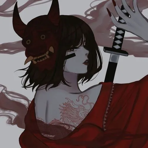 Bố cục tối làm nữ anime nổi ánh mắt sắc