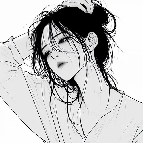 Ảnh profile anime đen trắng cho ai mê phong vị nghệ thuật thuần khiết