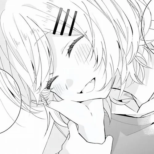 Avatar anime nữ đen trắng mang biểu tượng cá nhân mạnh